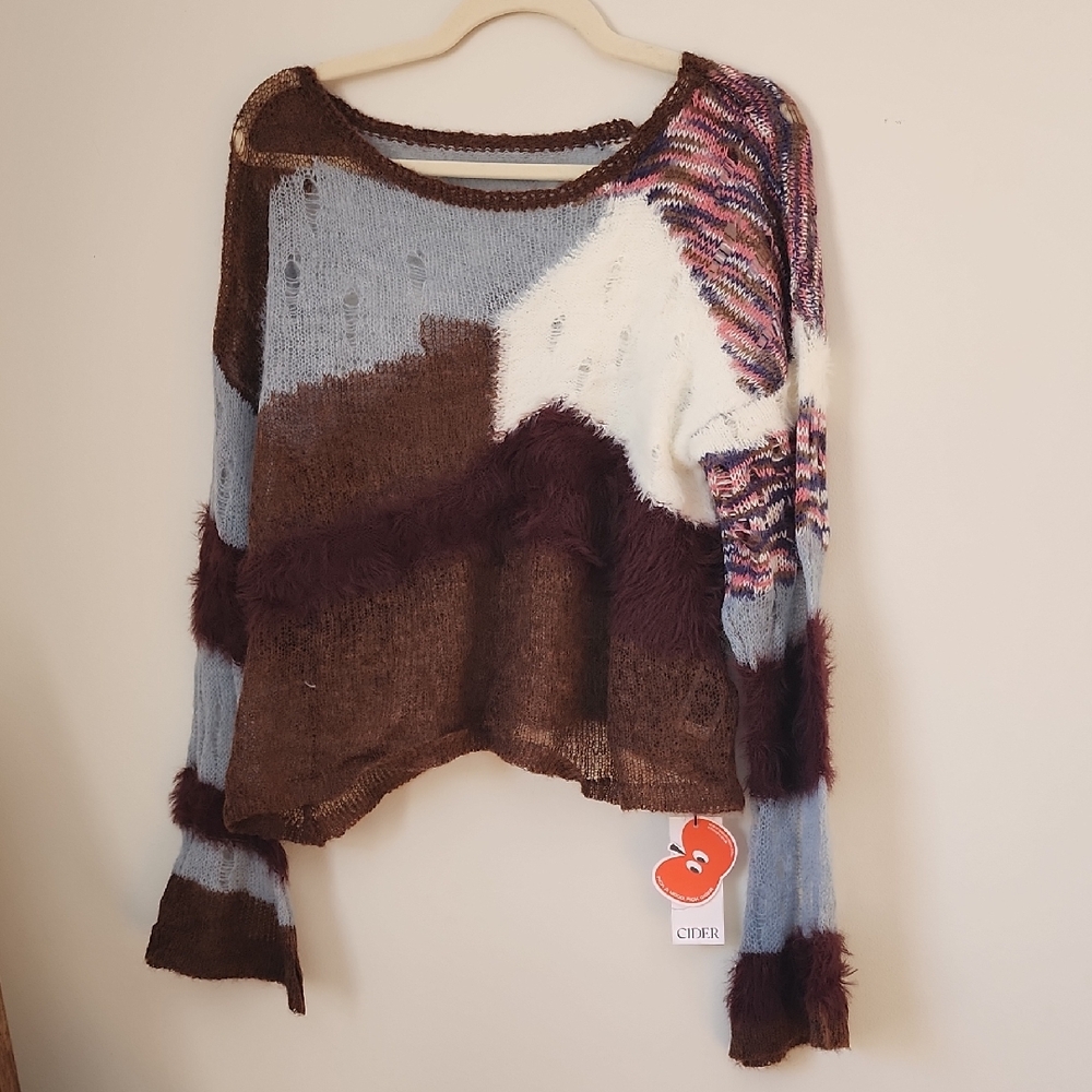 Cider Colorful Knit Sweater